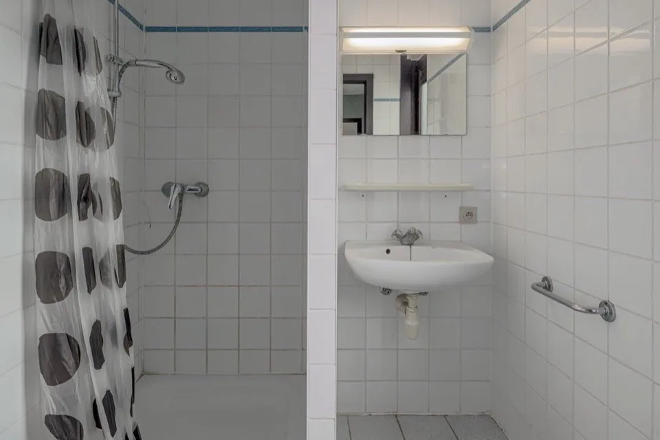 Badkamer beneden met inloopdouche
